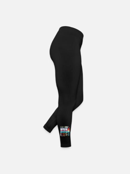 65 Birthday Man Wife Cassette May Vintage 1958 - Women’s Jersey Leggings - black - Right