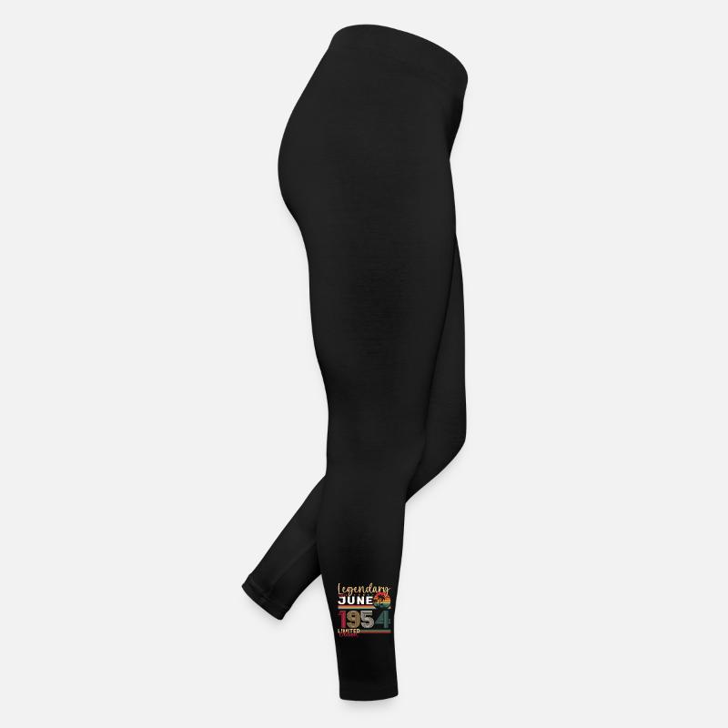 69th Birthday June Vintage 1954 Legendary Women’s Jersey Leggings