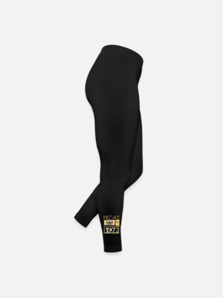 50th Birthday Man Original July Vintage 1973 - Women’s Jersey Leggings - black - Right