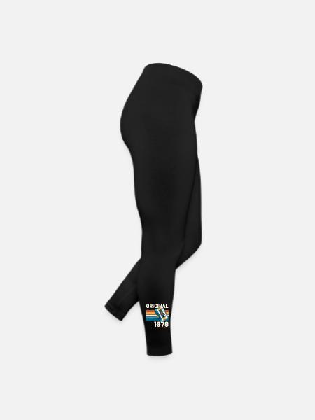 45. Geburtstag Mann Juli Jahrgang 1978 Kassette - Frauen Jersey Leggings - Schwarz - Rechts