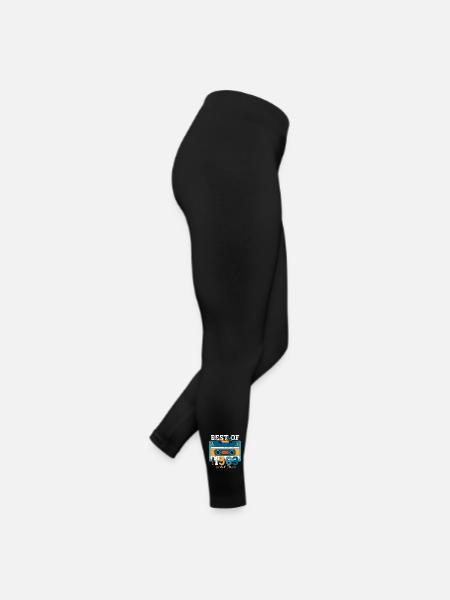 60. Geburtstag Mann August Jahrgang 1963 Kassette - Frauen Jersey Leggings - Schwarz - Rechts