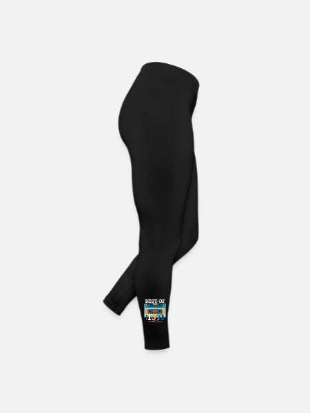52. Geburtstag Mann August Jahrgang 1971 Kassette - Frauen Jersey Leggings - Schwarz - Rechts