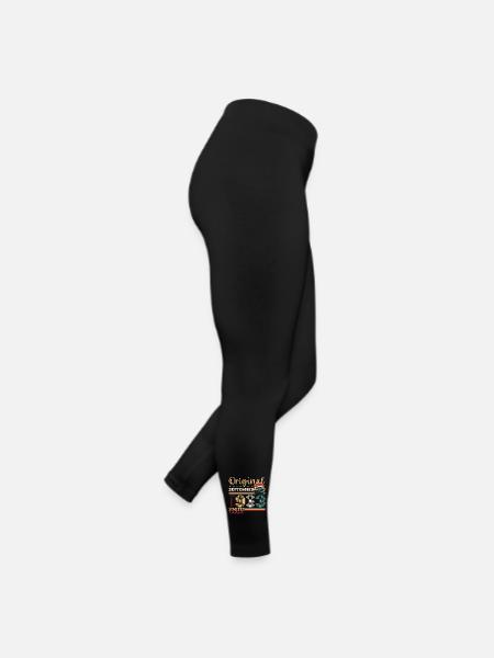 60. Geburtstag September Jahrgang 1963 Kassette - Frauen Jersey Leggings - Schwarz - Rechts