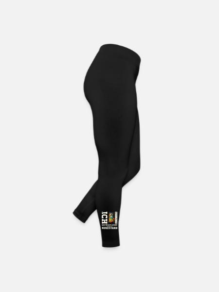 Rentner Rentnerin Rente Geschenk Ruhestand - Frauen Jersey Leggings - Schwarz - Rechts