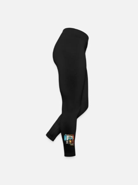 25e anniversaire décembre Vintage 1998 cassette - Legging en jersey Femme - noir - Droite