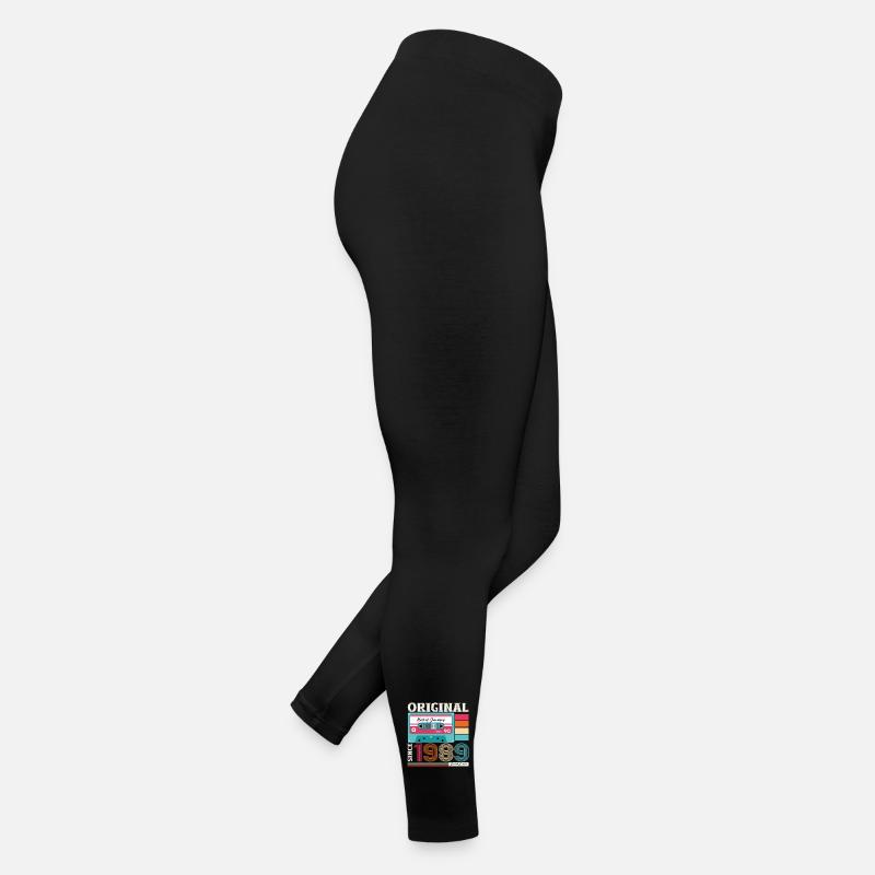 35e anniversaire Cassette janvier Vintage 1989 Legging en jersey Femme
