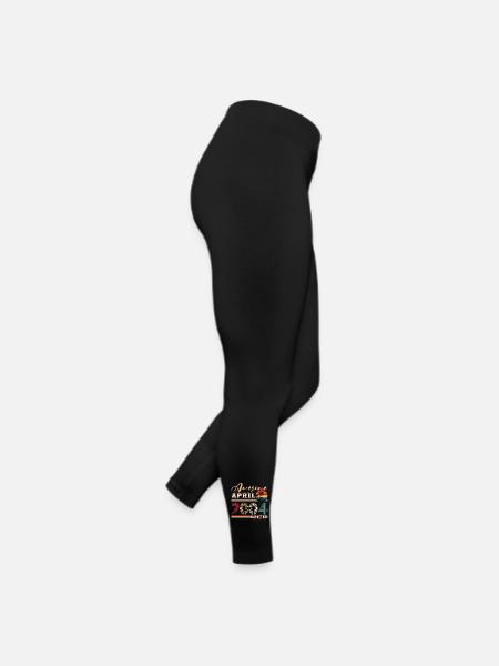 20th Birthday Husband April Vintage 2004 Awesome - Women’s Jersey Leggings - black - Right