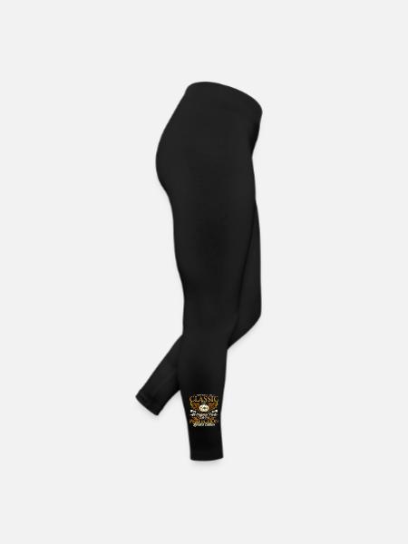 40th Birthday Man Vintage May Vintage 1984 - Women’s Jersey Leggings - black - Right