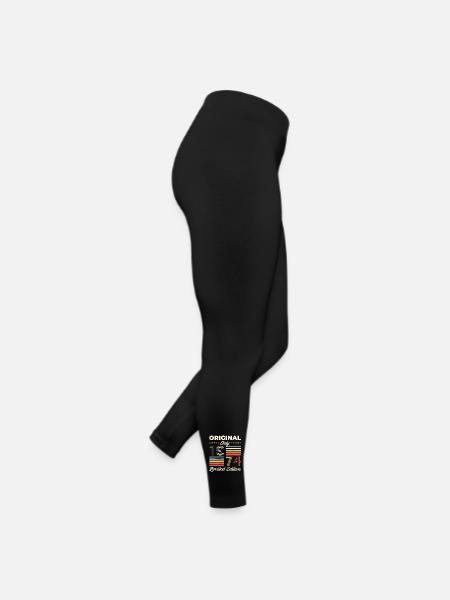 50th Birthday Original June 1974 Born 1974 - Women’s Jersey Leggings - black - Right