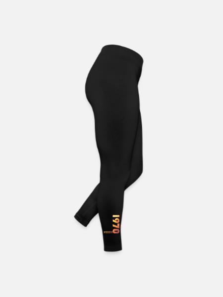 55th Birthday Legendary 1970 Vintage 1970 - Women’s Jersey Leggings - black - Right