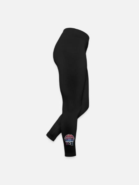 90th Birthday Original August 1934 Born 1934 - Women’s Jersey Leggings - black - Right