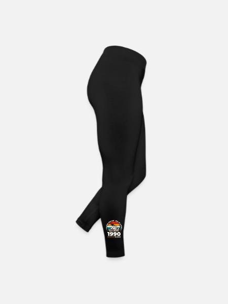 35. Geburtstag Original November 1990 Jahrgang 90 - Frauen Jersey Leggings - Schwarz - Rechts