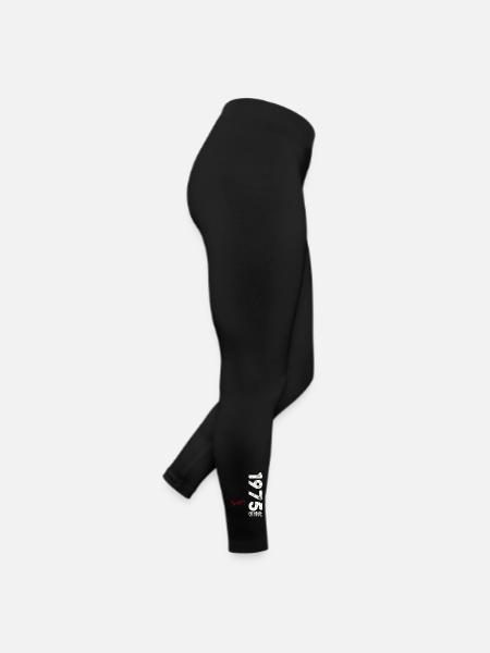50th Birthday Original January 1975 Volume 75 - Women’s Jersey Leggings - black - Right
