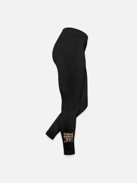 60th Birthday Gift Husband Original February 1965 - Women’s Jersey Leggings - black - Right