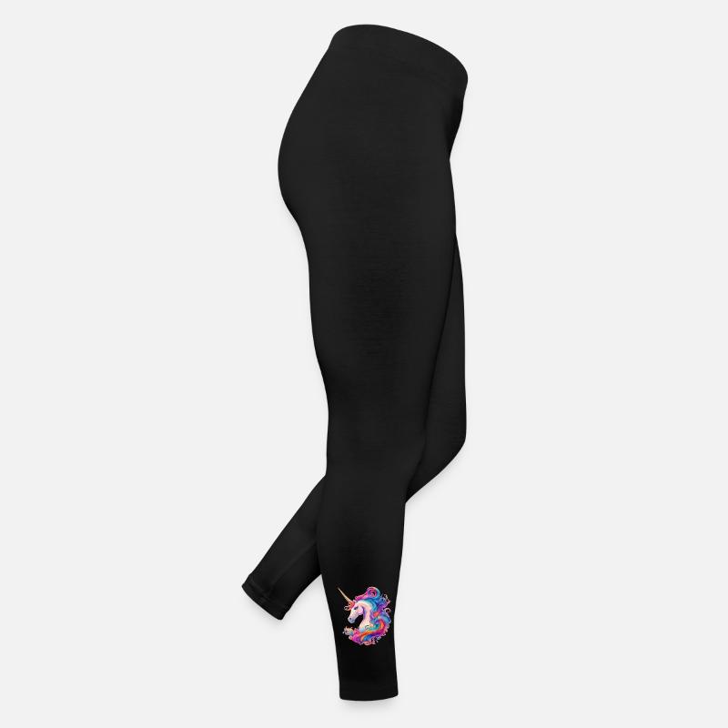 Unicorn mythical creature with rainbow mane unicorn Women’s Jersey Leggings