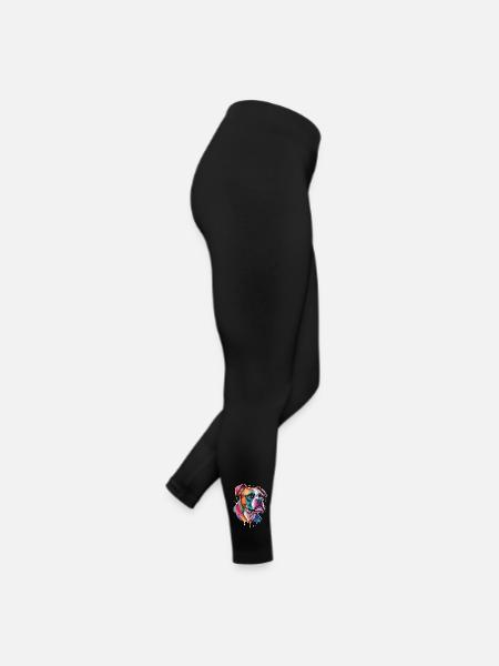 Dogs Boxer Dog Funny Pet Love - Women’s Jersey Leggings - black - Right