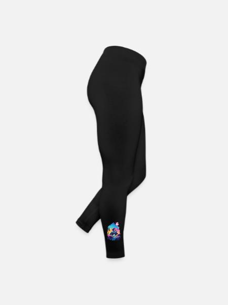 Motocross Quad Quad Rider Race Outdoor Dirt Bike - Women’s Jersey Leggings - black - Right