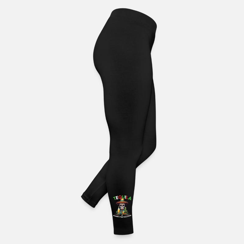 Lustiger Tequila Spruch Cinco De Mayo Mexiko Frauen Jersey Leggings