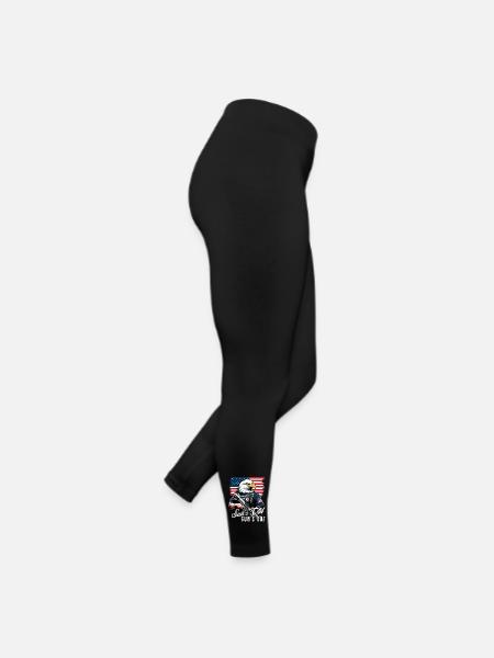 Die Sonne Ist Raus, Die Waffe Ist Raus 4. Juli - Frauen Jersey Leggings - Schwarz - Rechts