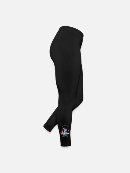 Feux d’artifice Liberté Juillet Statue de la Liberté - Legging en jersey Femme - noir - Droite