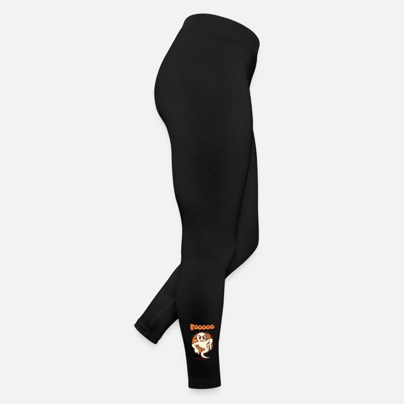 Booing Ghost Lustiges Gespenster Design Wortspiel Frauen Jersey Leggings