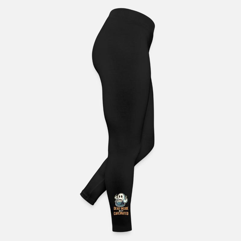 Drôle de café fantôme Halloween dire Design Legging en jersey Femme
