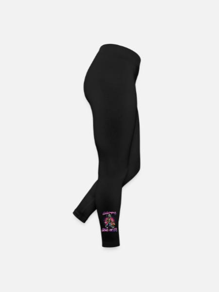 Happy Howl-oween Funny Halloween Dog Saying - Women’s Jersey Leggings - black - Right