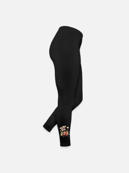 Leckeres lustiges Halloween Design Horror Movies - Frauen Jersey Leggings - Schwarz - Rechts