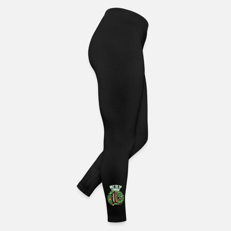 Hot-dog sarcastique disant Halloween drôle Legging en jersey Femme
