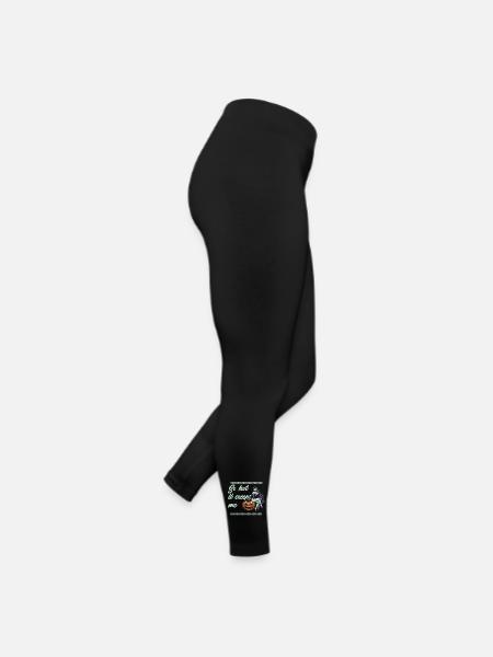 so hot it creeps me Lustiger Halloween Spruch - Frauen Jersey Leggings - Schwarz - Rechts