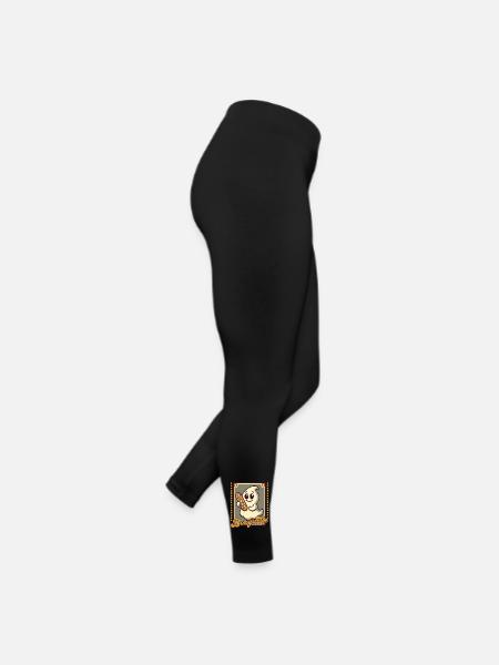 Ghost Booguette for Baguette Fans - Women’s Jersey Leggings - black - Right