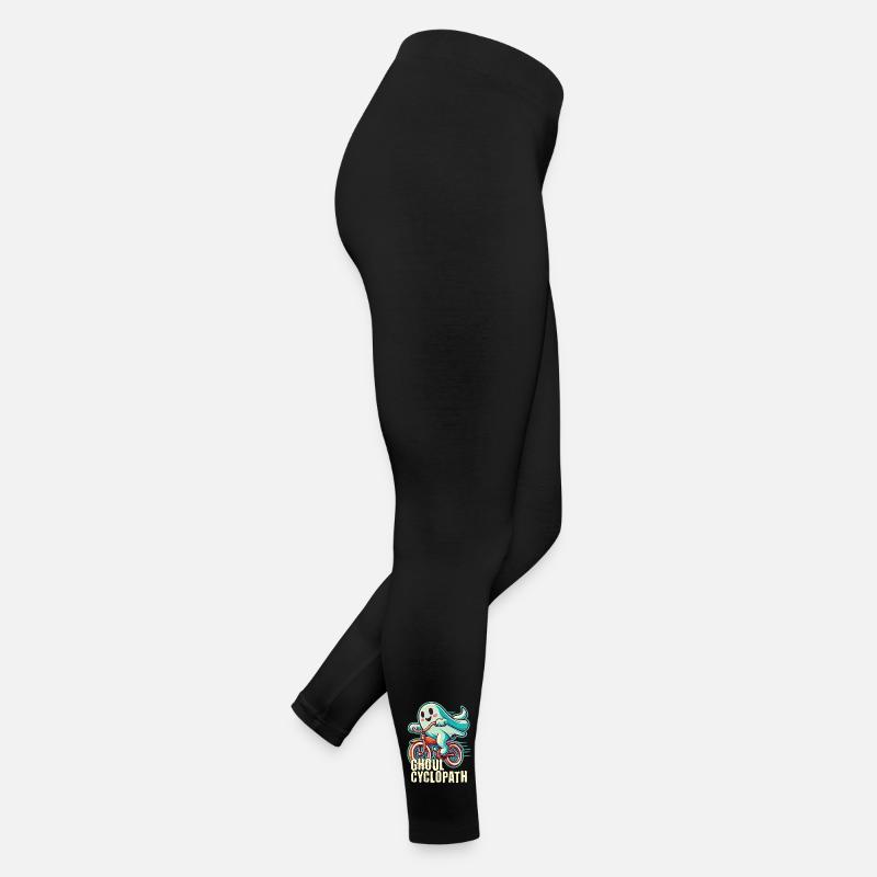 Cycling ghosts for Halloween Women’s Jersey Leggings
