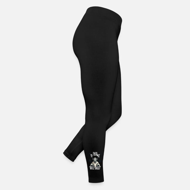 Halloween Humor Funny Bull Sheet Women’s Jersey Leggings
