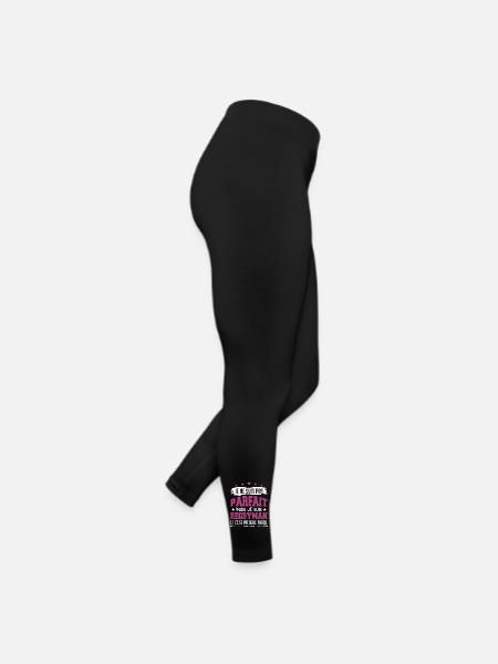 Je ne suis pas parfait mais je joue au rugby - Legging en jersey Femme - noir - Droite