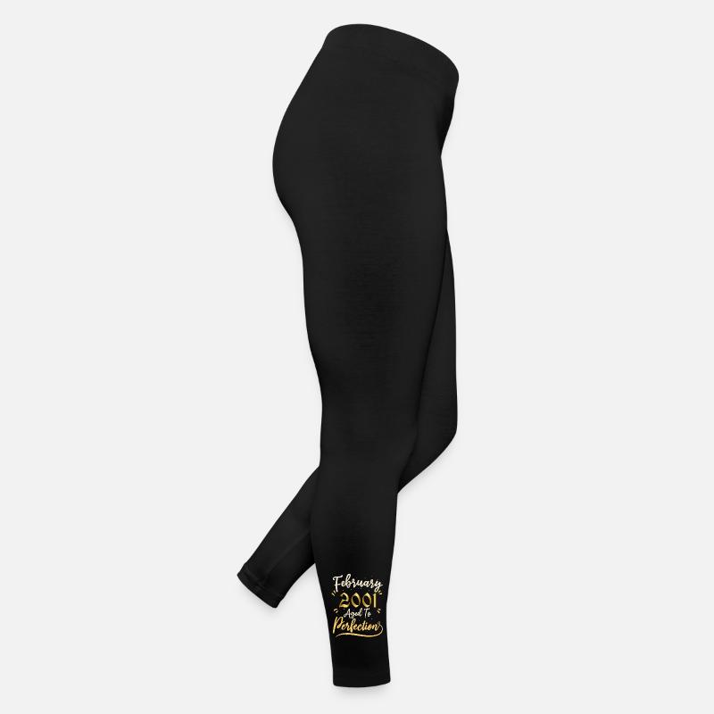 Februar 2001 Februar in Perfektion gealtert 2001 Frauen Jersey Leggings