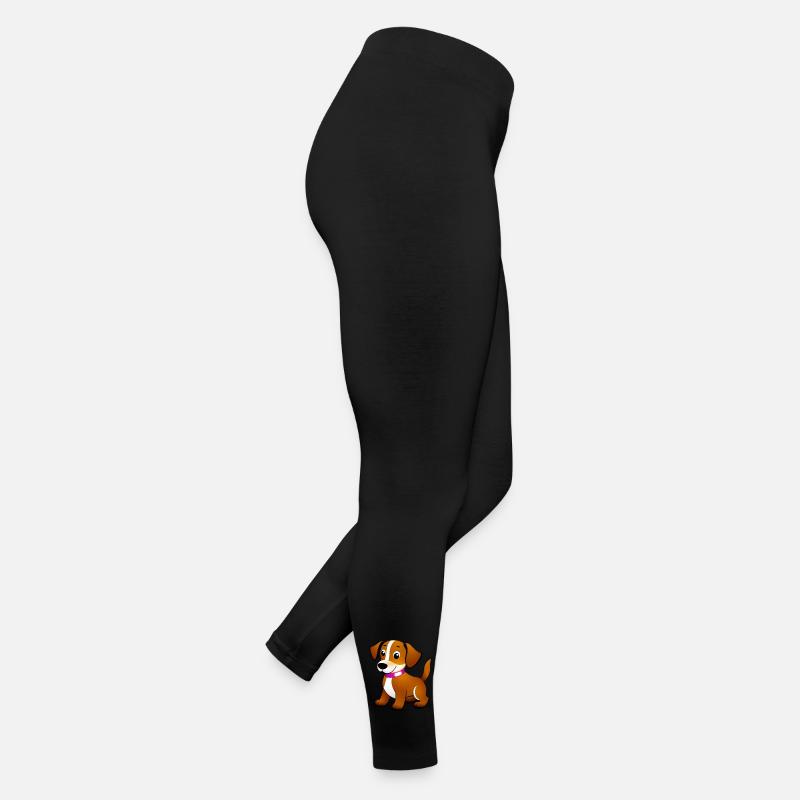 Petit chien brun, debout Legging en jersey Femme