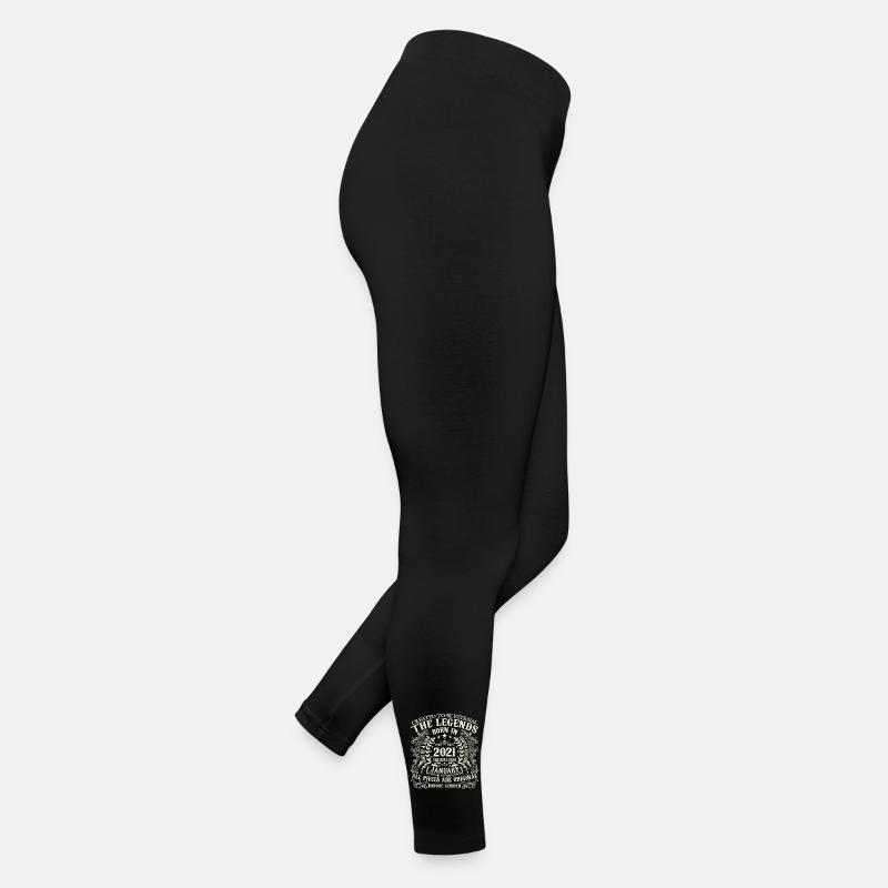 Januar 2021 Geburtstag 2021 Januar Jahr Frauen Jersey Leggings