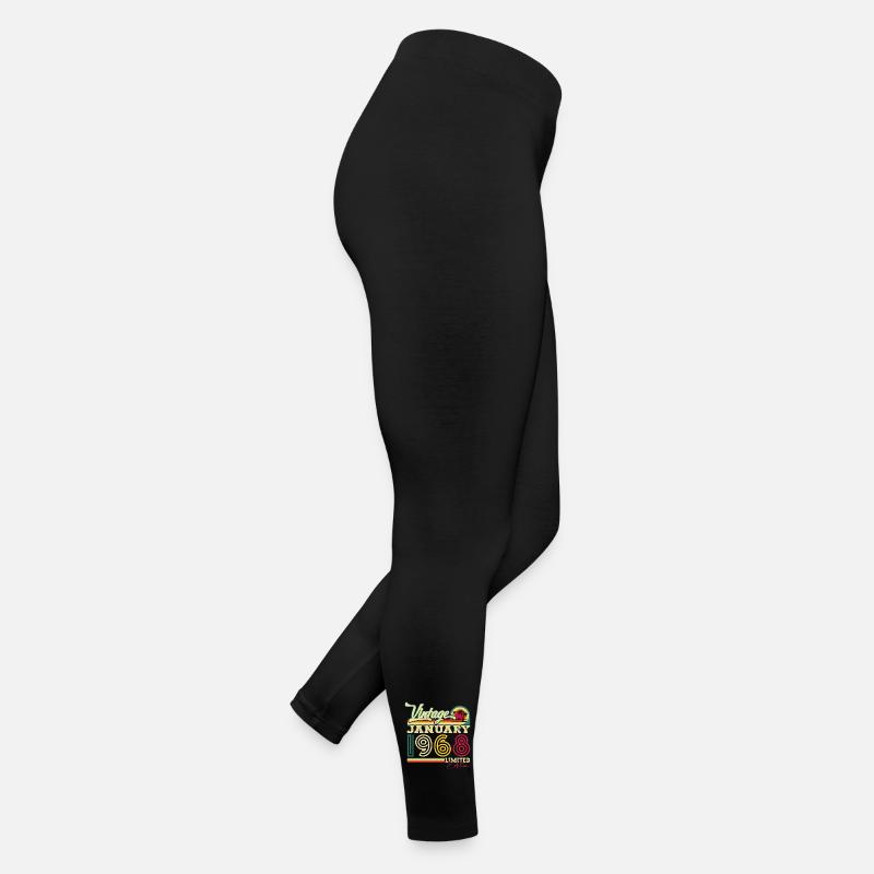 Born 1968 January 55th birthday Gift man Women’s Jersey Leggings