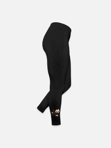 Te Amo Cartoon - Orange - Love - Legging en jersey Femme - noir - Droite