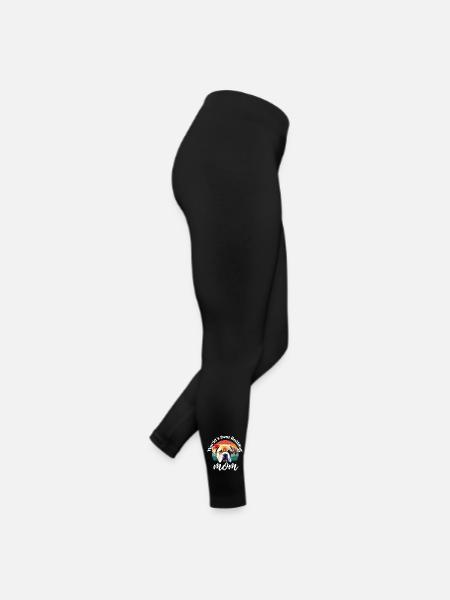 WORLD´S BEST BULLDOG MOM Hund Hunde Bulldogge - Frauen Jersey Leggings - Schwarz - Rechts