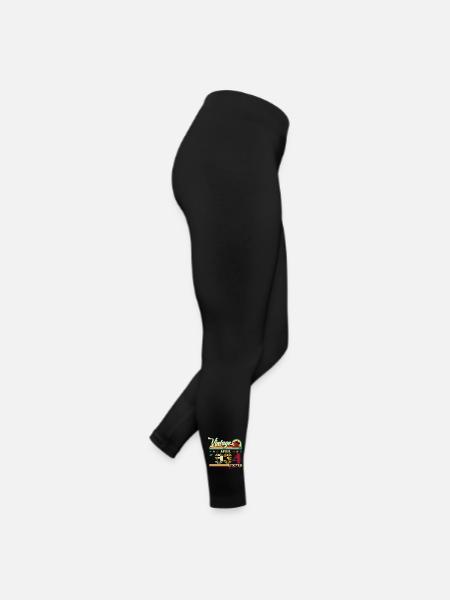 90e anniversaire mari avril Vintage 1934 Vintage - Legging en jersey Femme - noir - Droite
