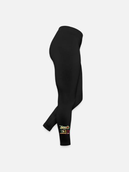 Vintage 1959 Jahrgang 1959 65. Geburtstag 1959 - Frauen Jersey Leggings - Schwarz - Rechts
