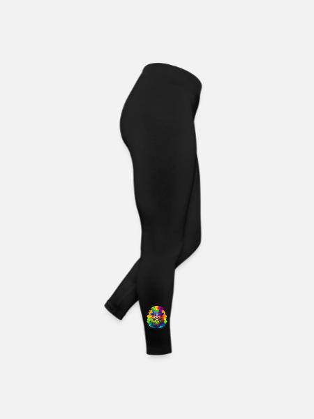 Leprechaun souriant à la barbe verte - Legging en jersey Femme - noir - Droite