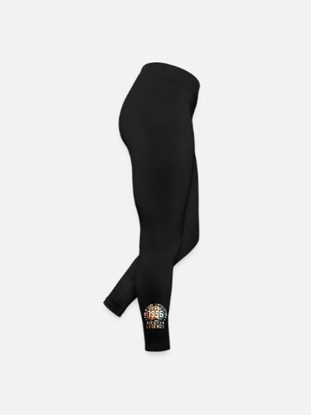 Legendary since 1956 66th birthday gift Awesome - Women’s Jersey Leggings - black - Right