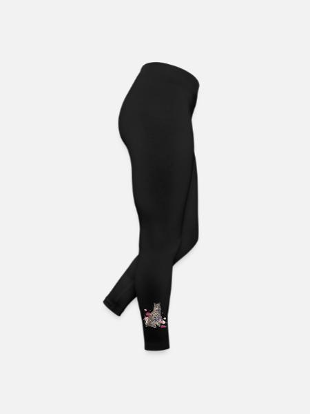 Lynx - Legging en jersey Femme - noir - Droite