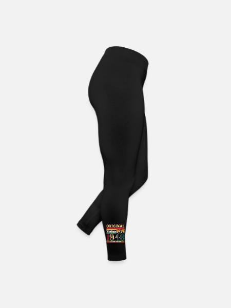 75e anniversaire mari Vintage 1948 Vintage rétro - Legging en jersey Femme - noir - Droite