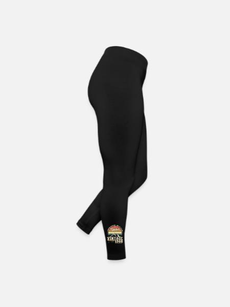 Original October 1968 54th Birthday Gift Cool - Women’s Jersey Leggings - black - Right