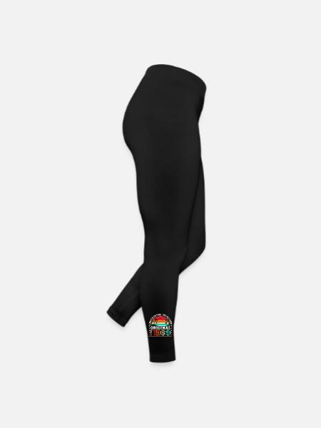 Original November 1969 53rd Birthday Gift - Women’s Jersey Leggings - black - Right