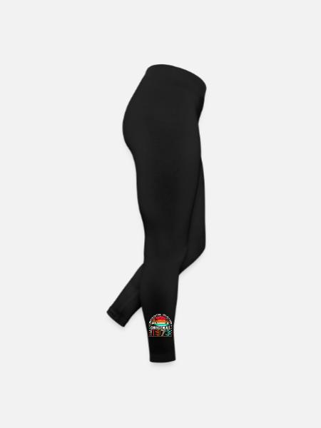 Cadeau original du 49e anniversaire de novembre 1973 - Legging en jersey Femme - noir - Droite