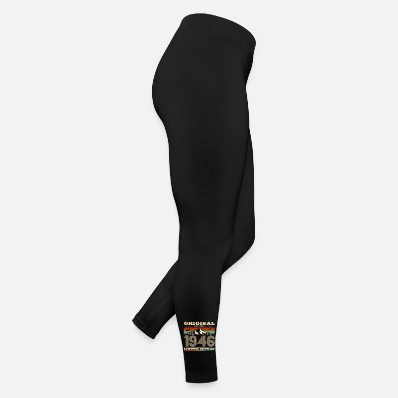 77e anniversaire Original Octobre Année 1946 Legging en jersey Femme